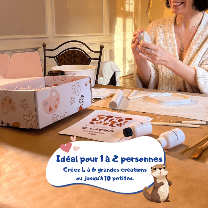 Kit de poterie Maison - Craftd #argileautodurcissante#