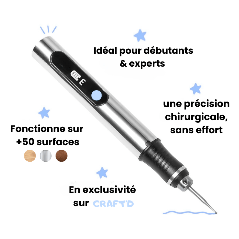 Stylo de Gravure Craft'd - Craftd #argileautodurcissante#